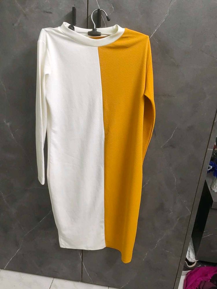 Colorblock Long Sleeve Dress