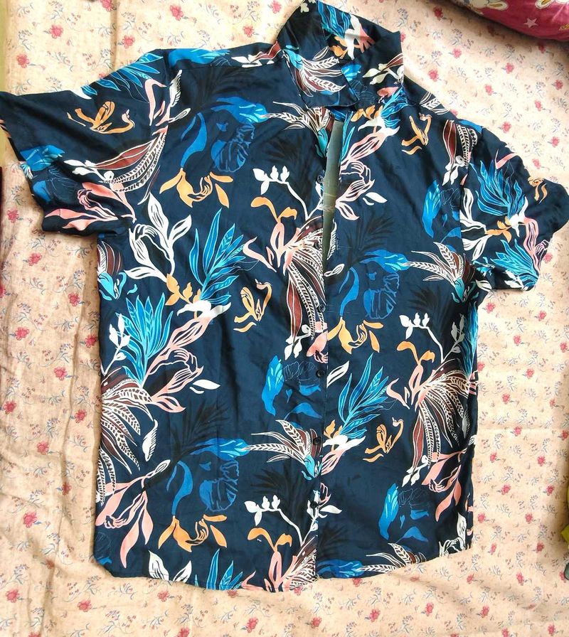 Tropical Print Shorts+ Shirt
