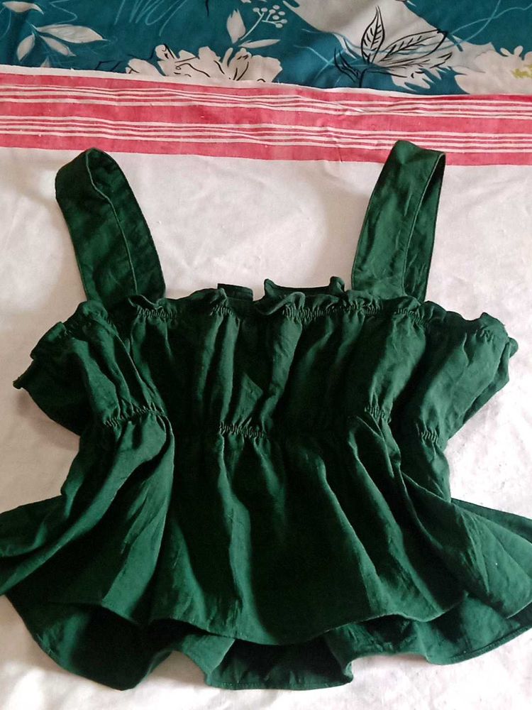 Green cropTop fixed price