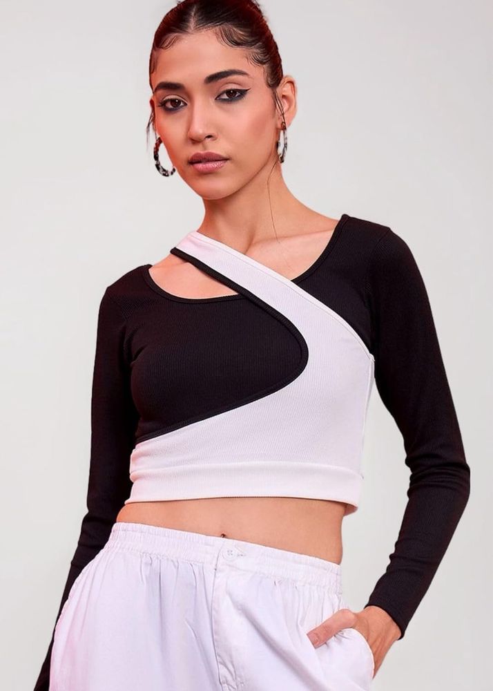 Ribbed Two-Tone top