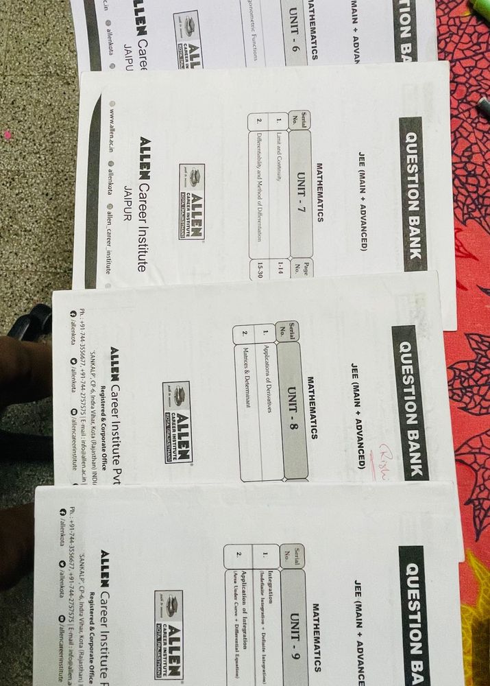 Chemistry Question Bank JEE set of 12