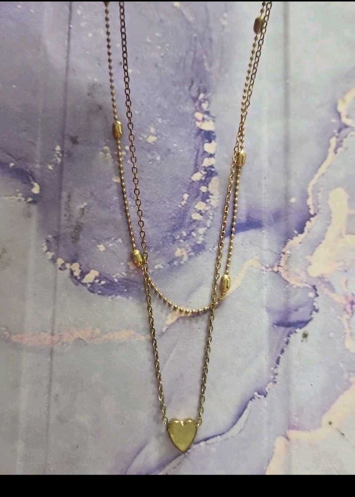 Chic Layered Heart Necklace 💜