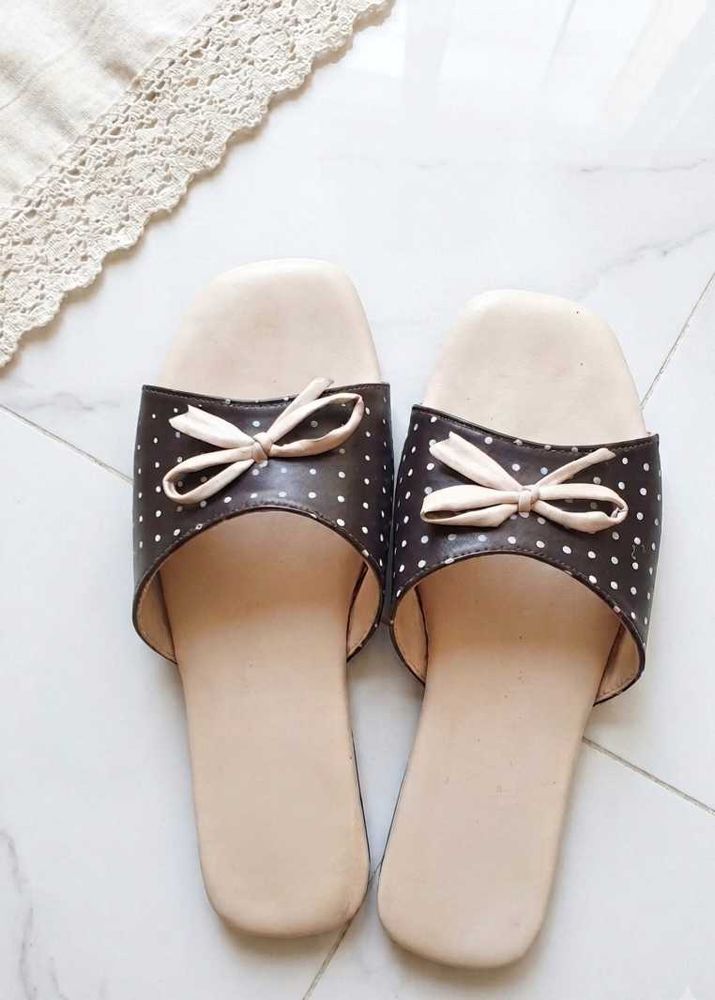 Polka dot bow flats🎀🌟
