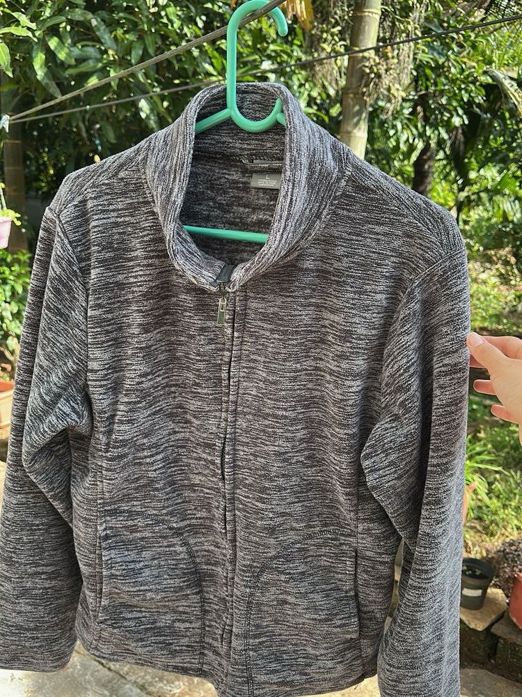 Heather Gray Fleece Jacket