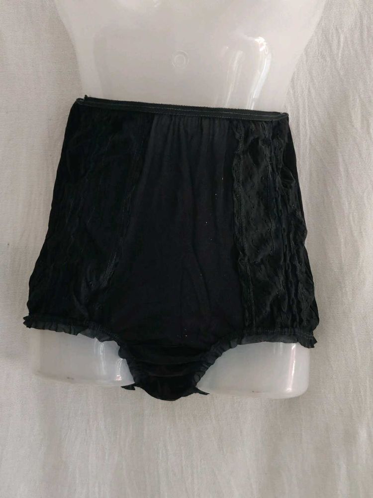 Vintage Black Ruffle Bloomers