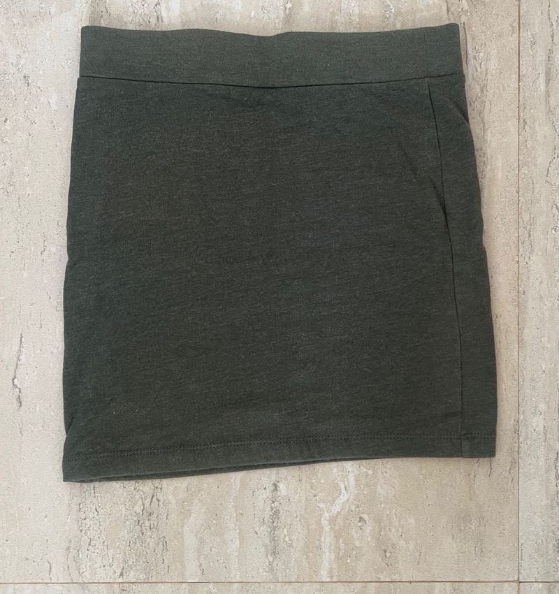 Comfortable Dark Grey Mini Skirt