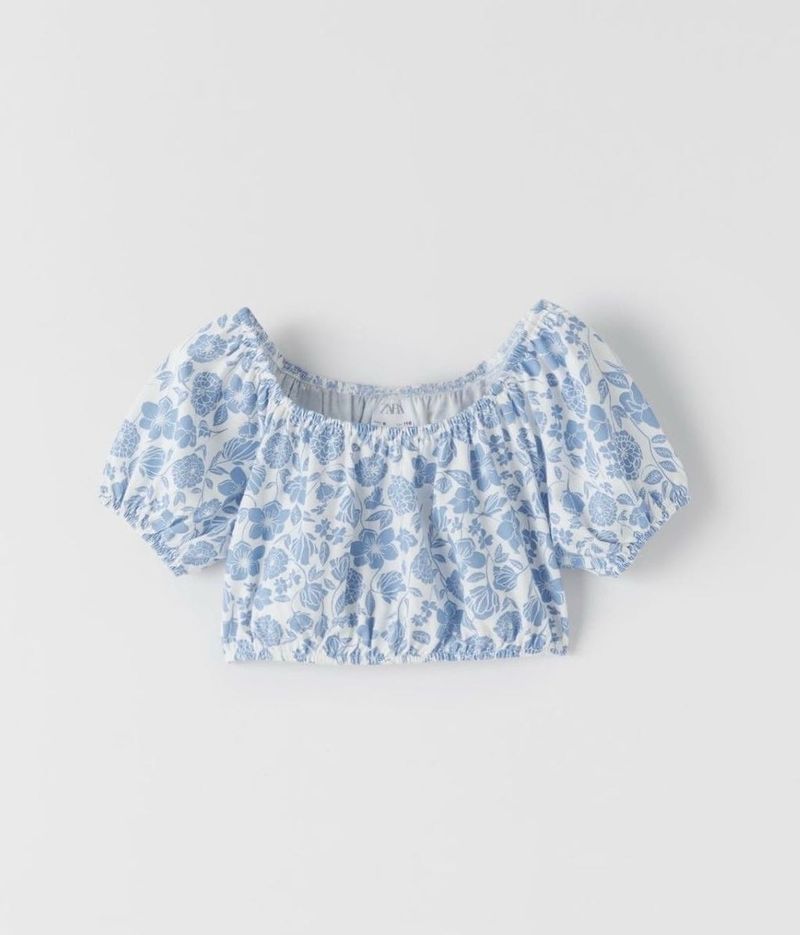 Zara Floral Crop Top