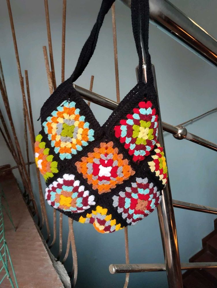 Crochet Granny Square Bag