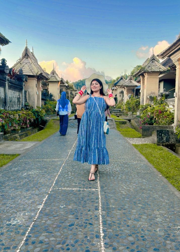 Blue Striped Sundress