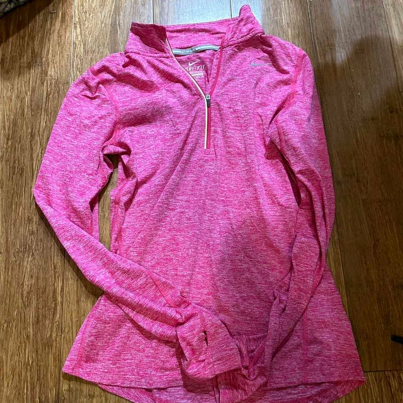 Nike Pink Dri-Fit 1/4 Zip Pullover