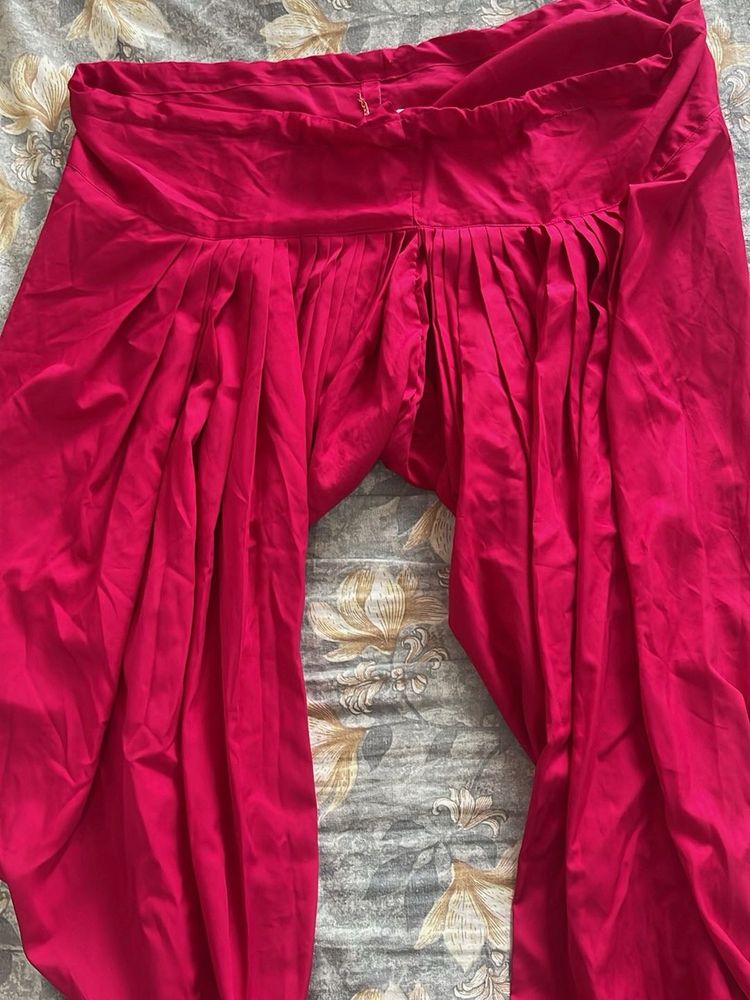 Vibrant Pink Patiala suit salwar