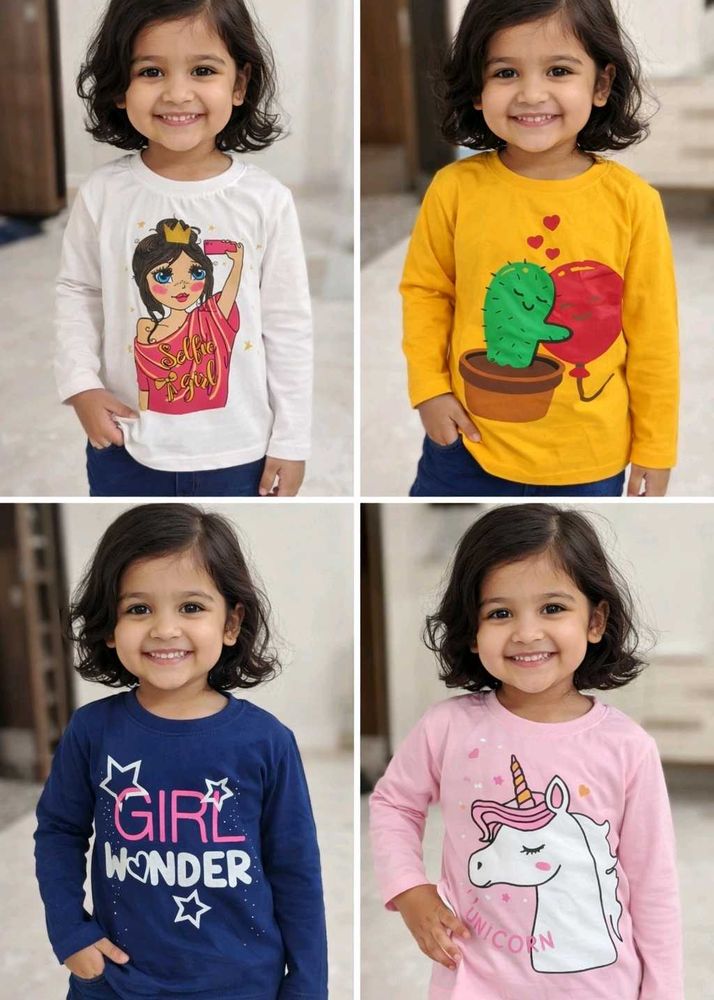 Discount on girls tshirt-4 nos.
