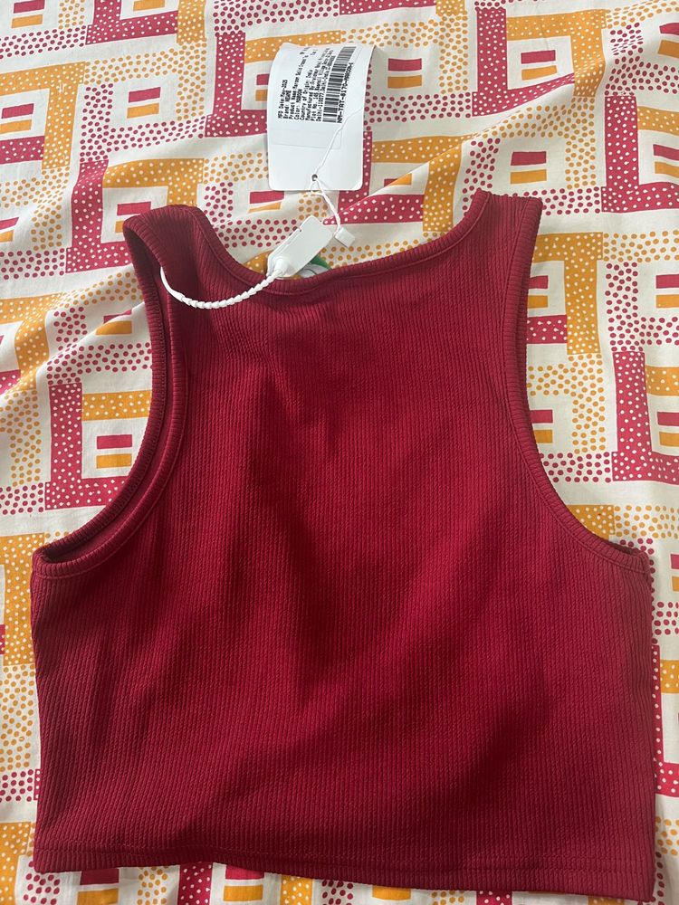 Ribbed Crop Tank Top
