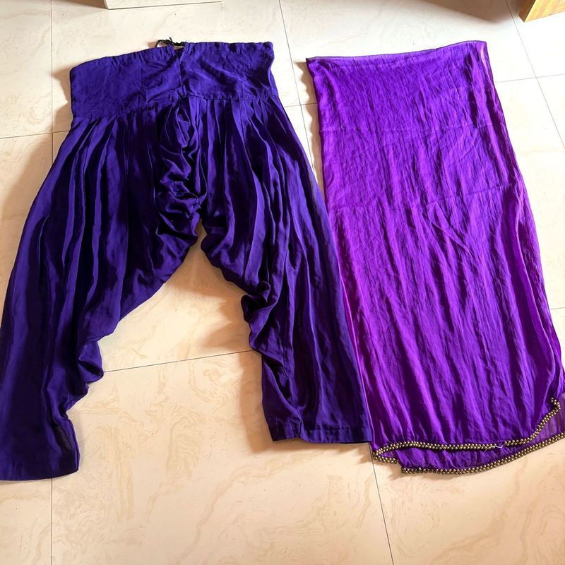 Purple Patiala Suit Set