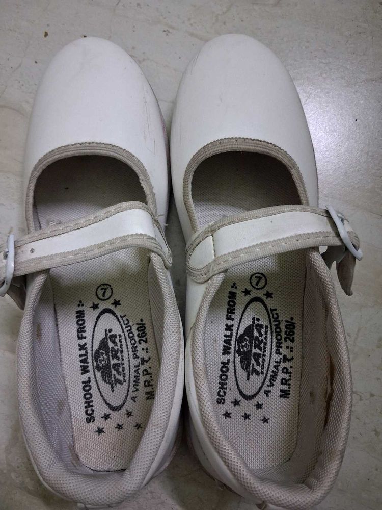 White Mary Jane School Shoes