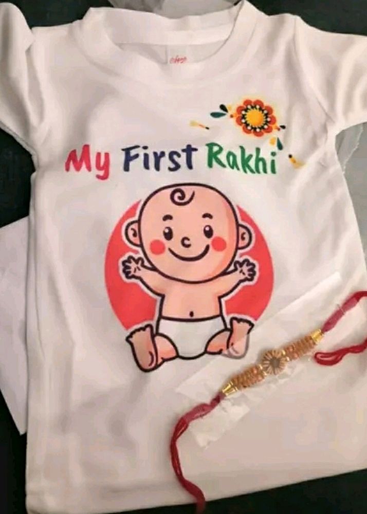 Special Combo Of Rakhis &amp; Printed 👕 T Shirt
