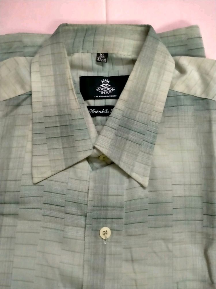 S-Mark premium Formal Grey Shirt