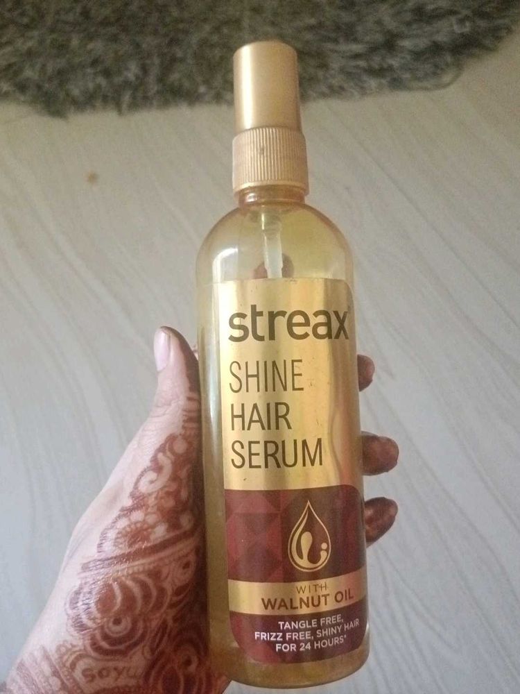 Streax Shine Hair Serum with Walnut Oil