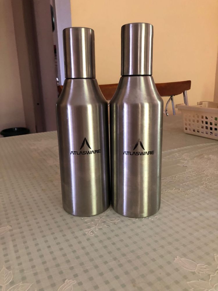 ATLASWEAR 2-Piece Stainless Steel Oil Dispenser 10
