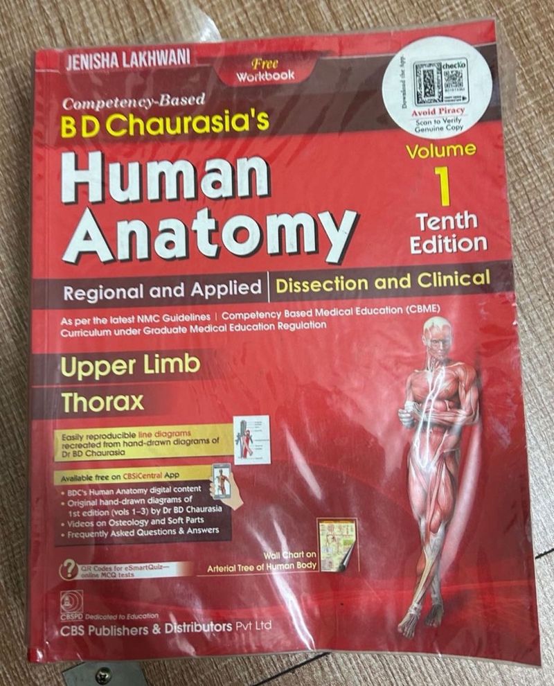 BD Chaurasia's Human Anatomy Vol 1 and 2