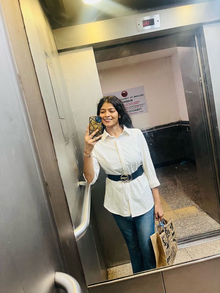 White Shirt with Belt