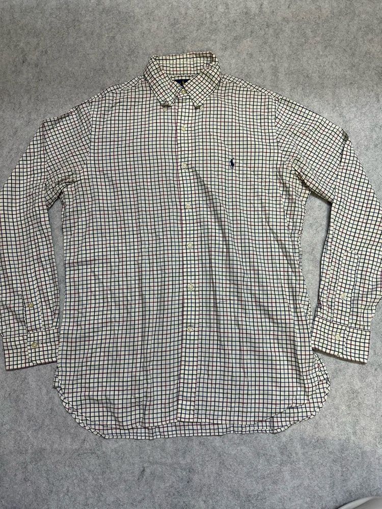 Ralph Lauren Classic Plaid Button-Down Shirt