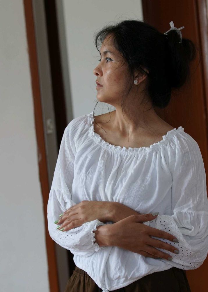 Bohemian White Cotton Blouse