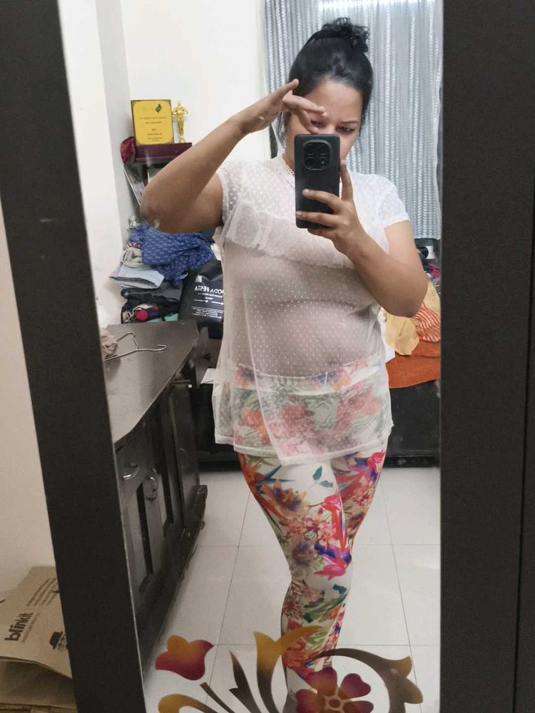 Multicolored soft Tropical Leggings