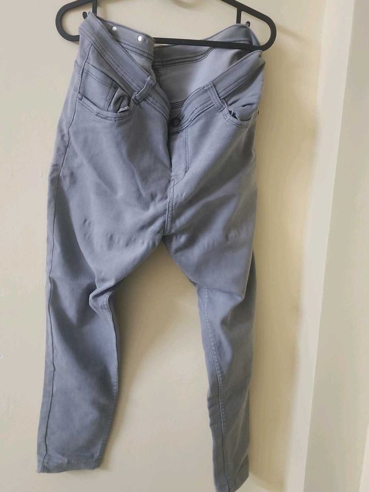 Grey Denim Jeans Women