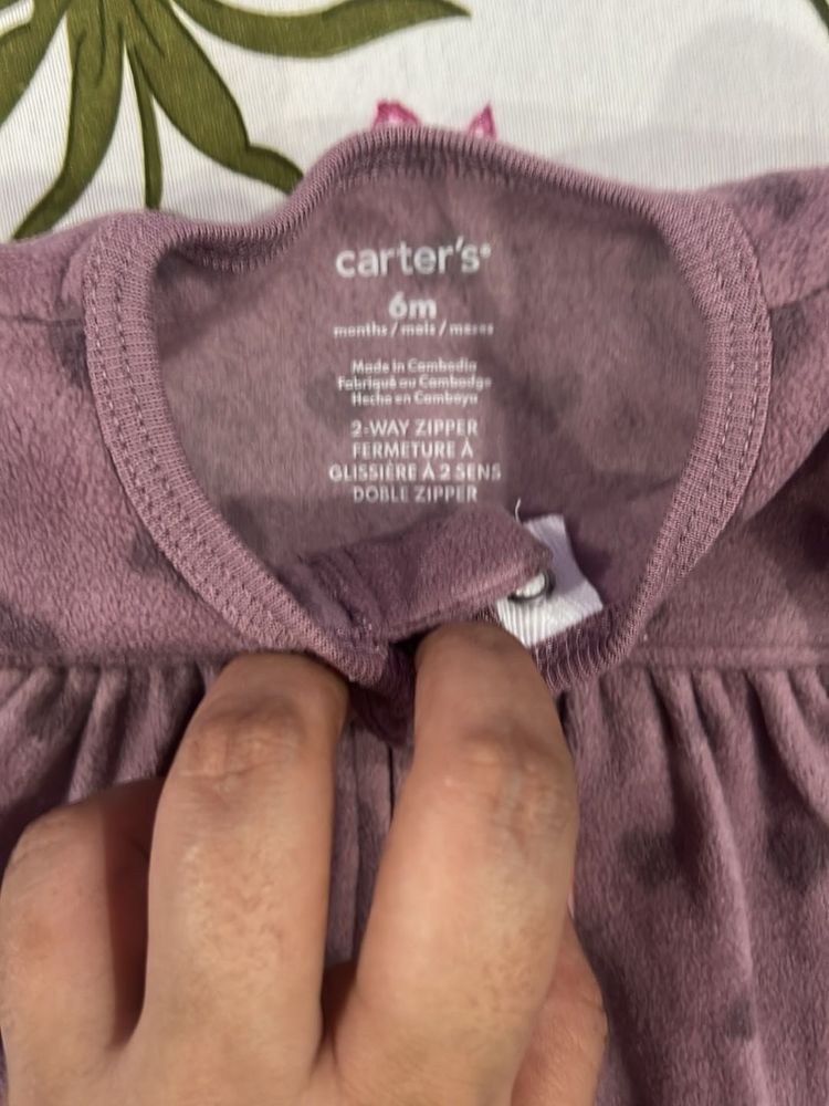 New Carter's Baby Girl Sleepsuit