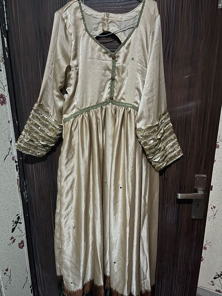 Elegant Ethnic Goldenish Gown