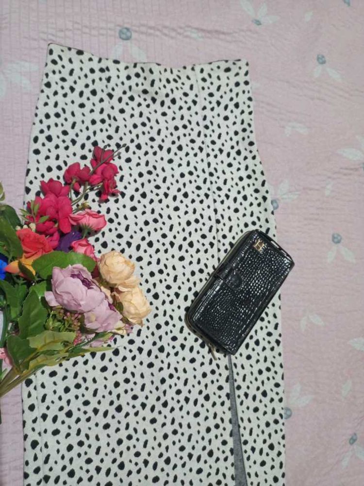 Dalmatian Print Skirt