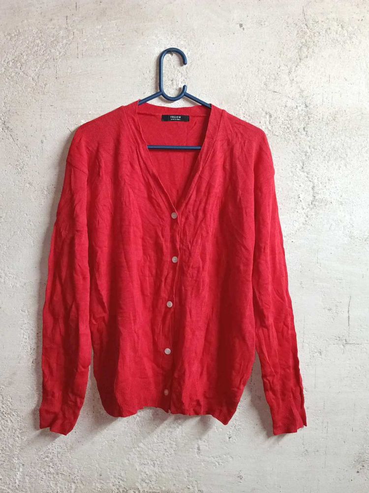 Style Winter Cardigan Sweater Red ♥️