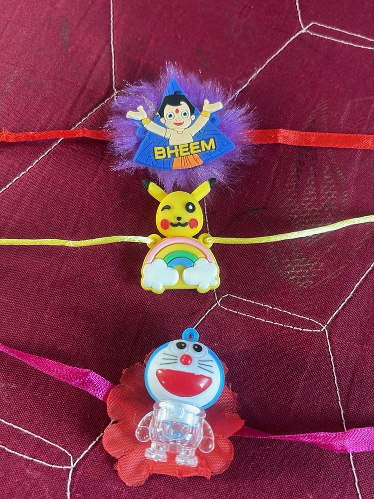 Cartoon Rakhi Set