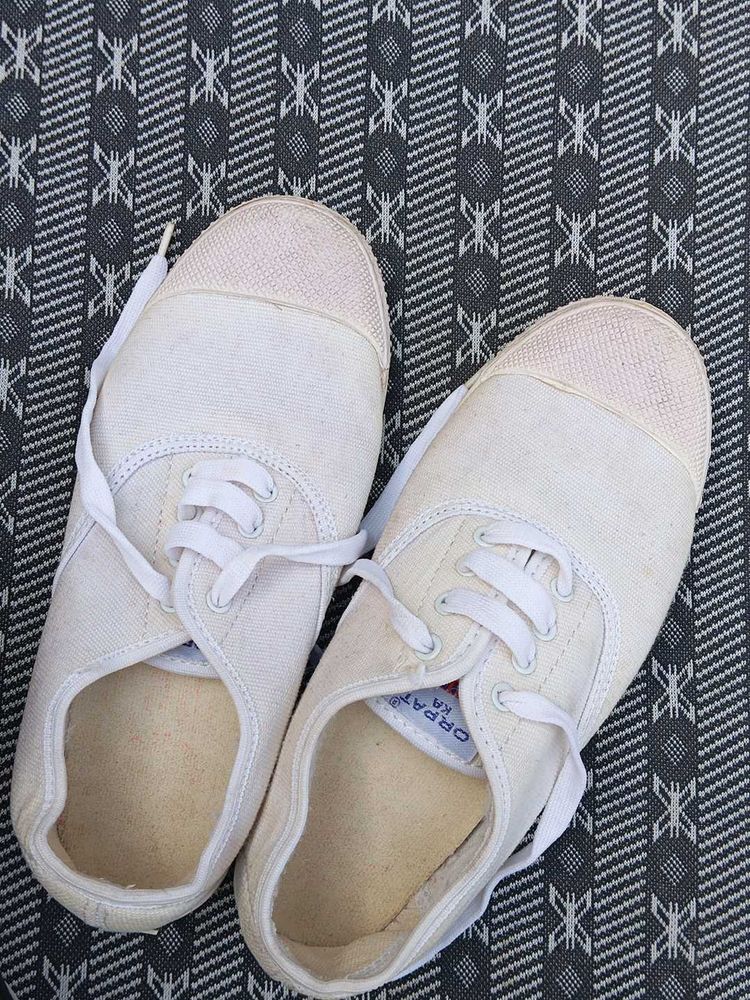Classic White Canvas Sneakers