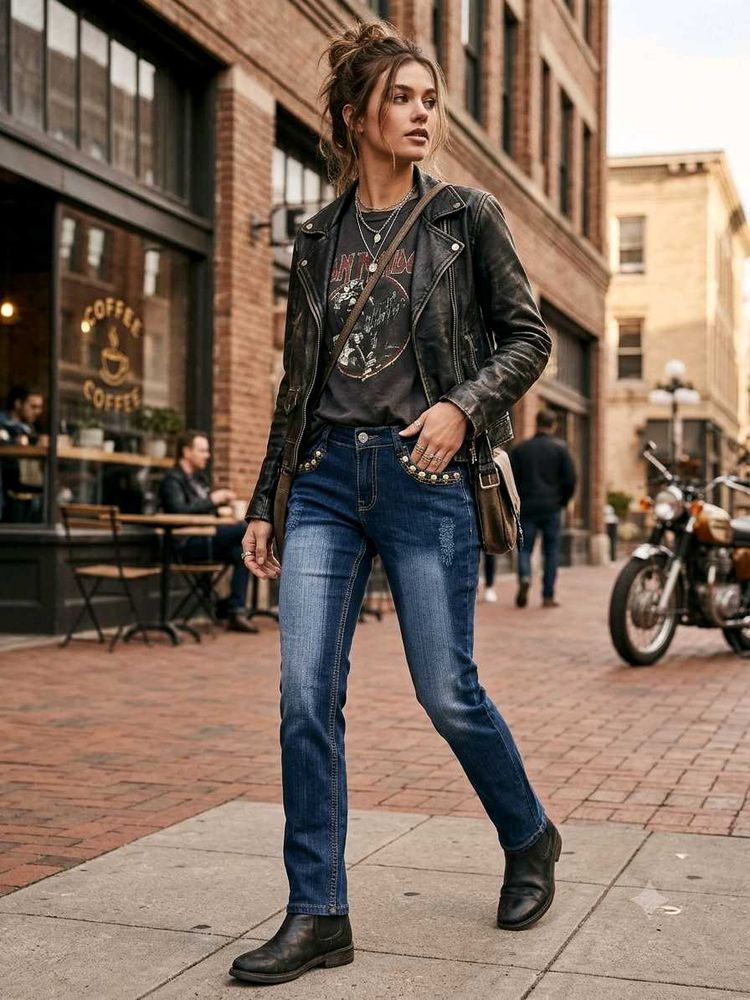 Stylish Women's Blue Denim Jeans