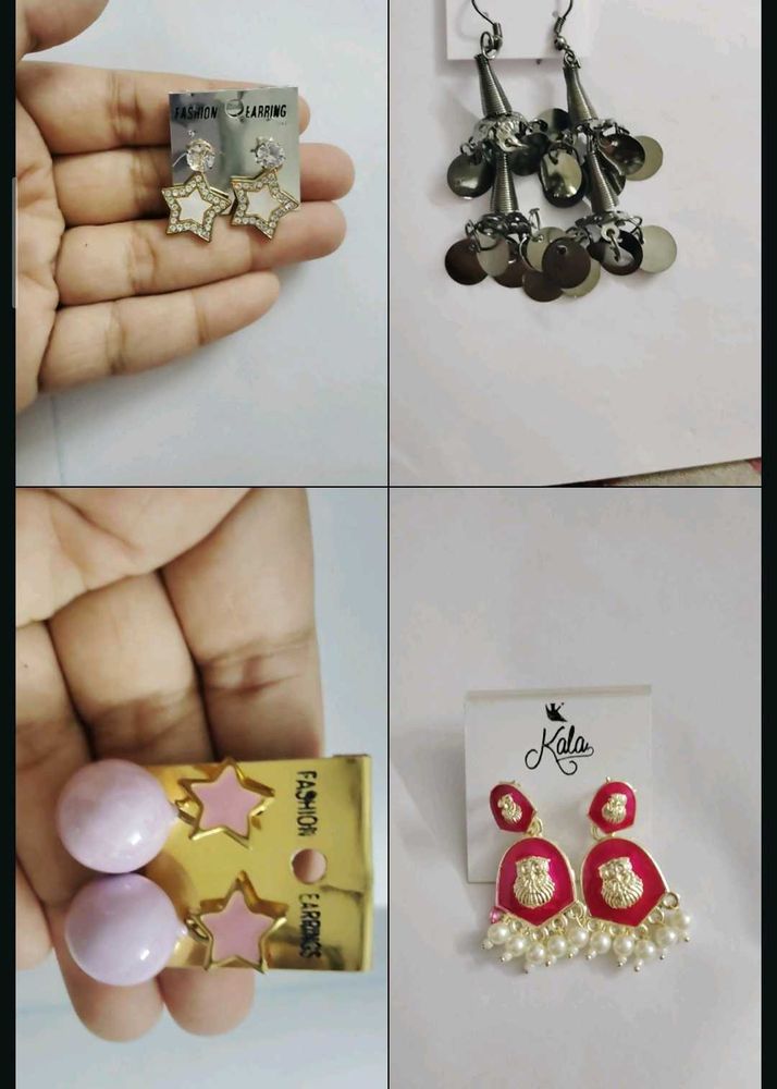 59.Assorted Fashion Earrings combo of 4