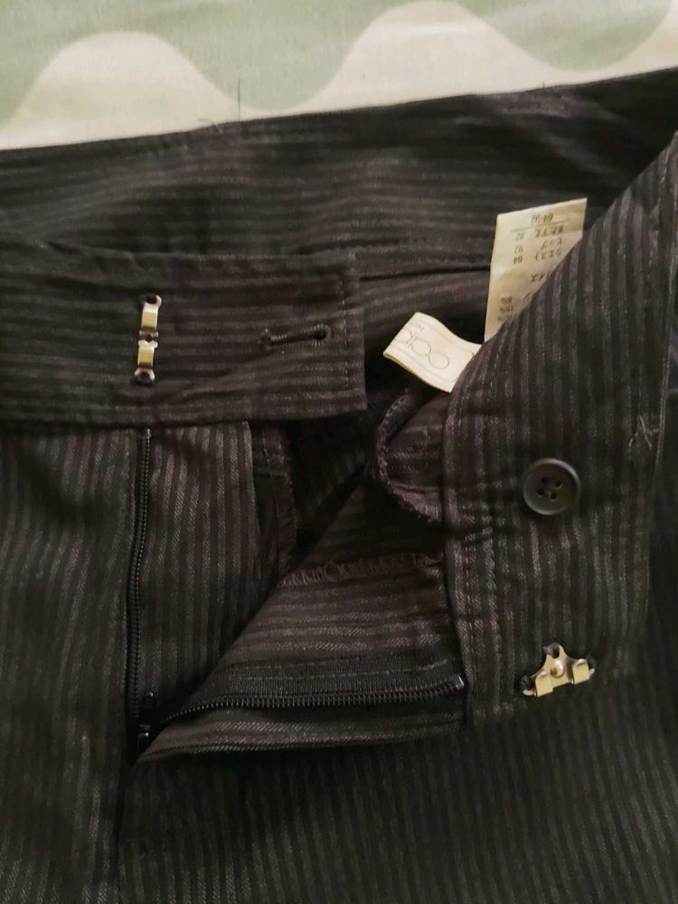 Striped Black Pants