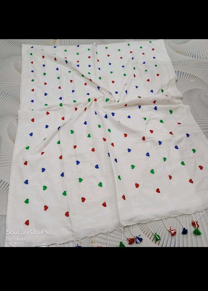 68)Love Design Pure White 🤍 Saree
