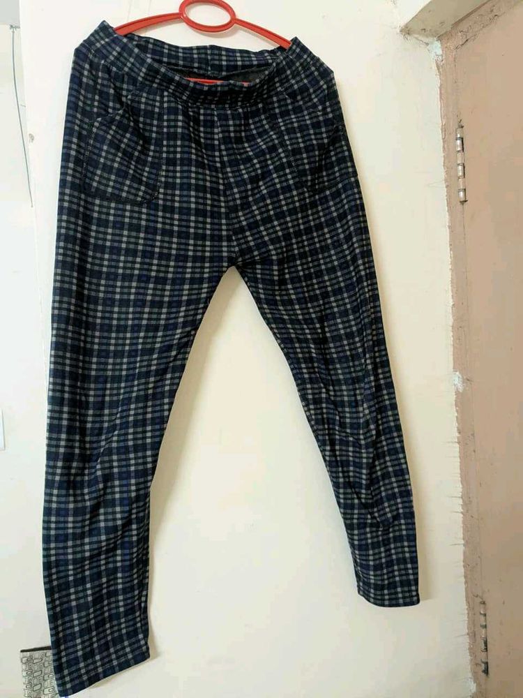 Checkered Casual Pants