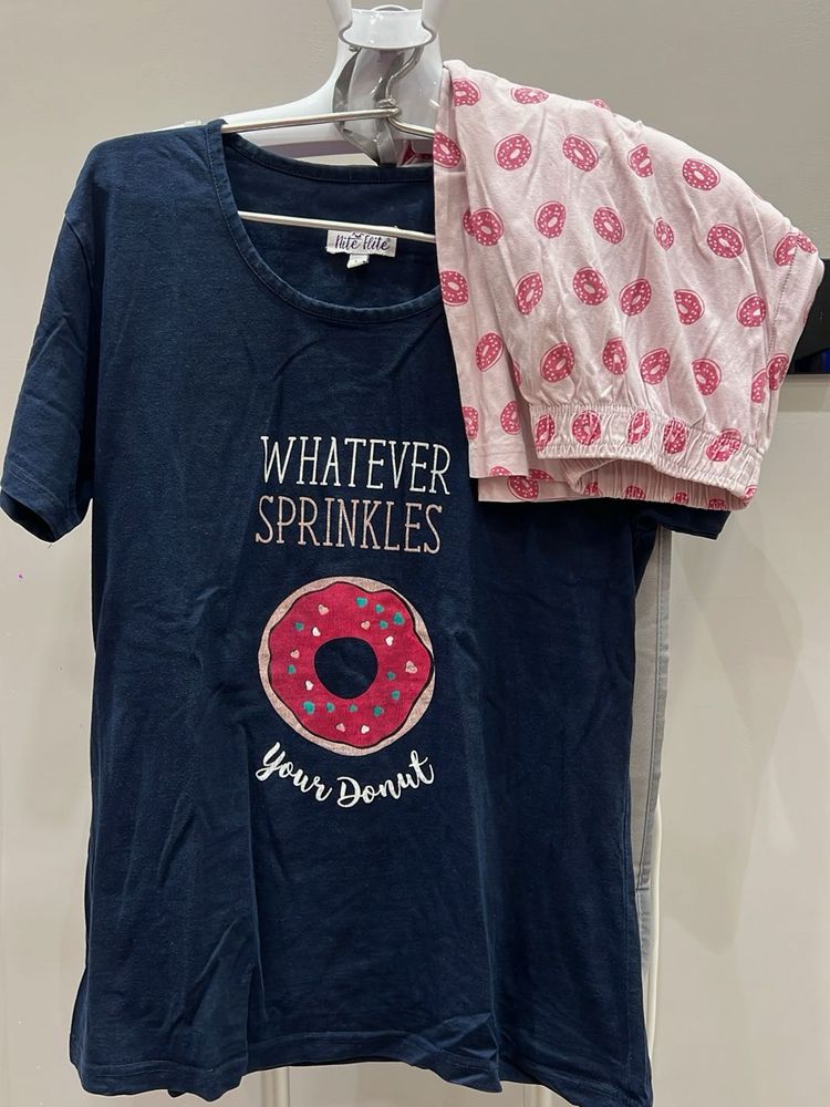 Cute Donut Pajama Set