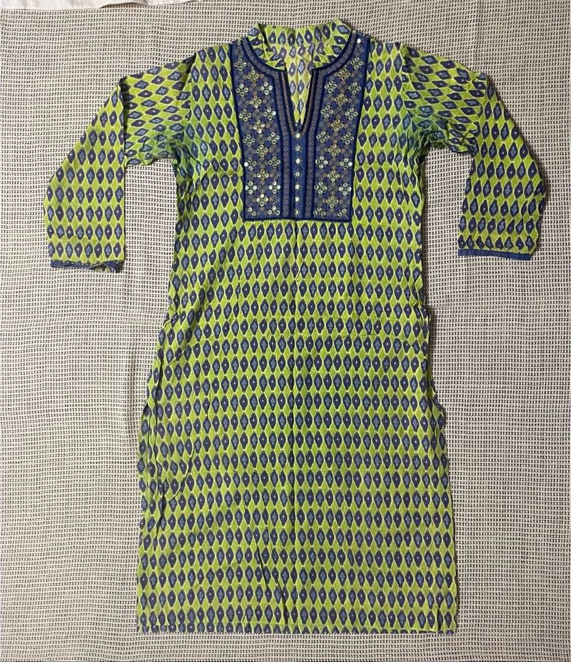 Beautiful Printed Cotton Kurta