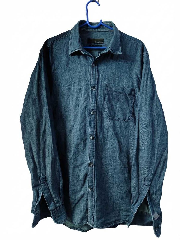 Men's Blue Denim Shirt