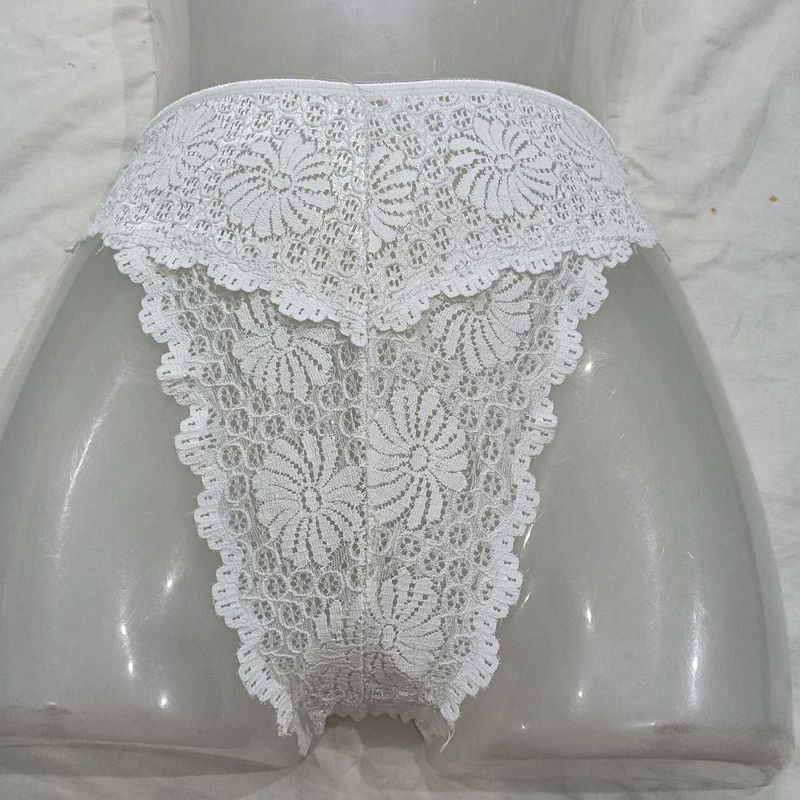 White🅾️ Lace Briefs
