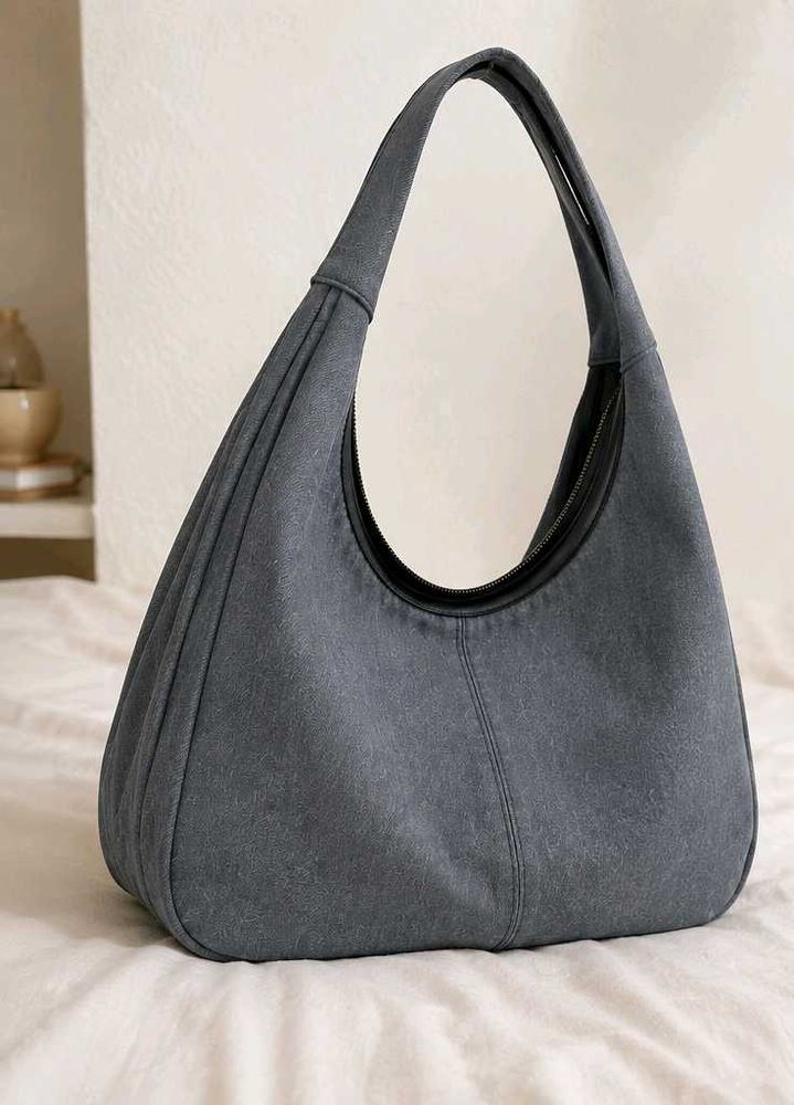 Stylish Grey Hobo Bag