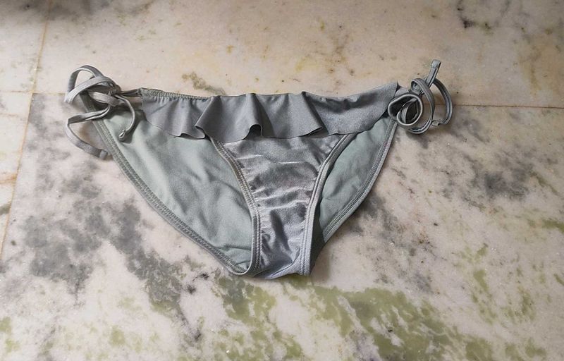 Satin Ruffle Bikini Bottom