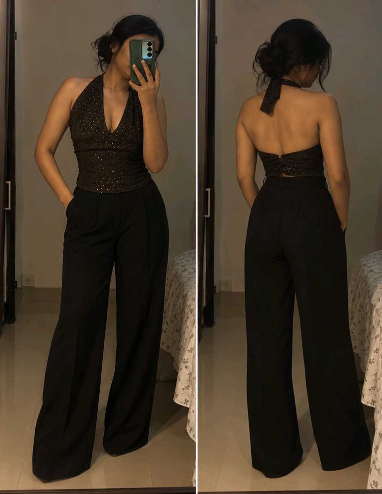 Sparkly Halter Neck Top
