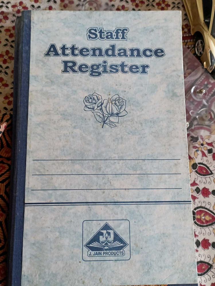 Attendance Register For Office Or School Purpose