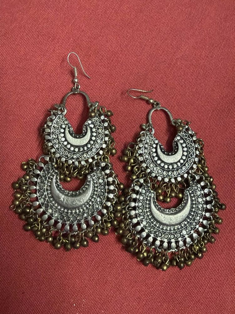 Boho Lunar Chandelier Earrings