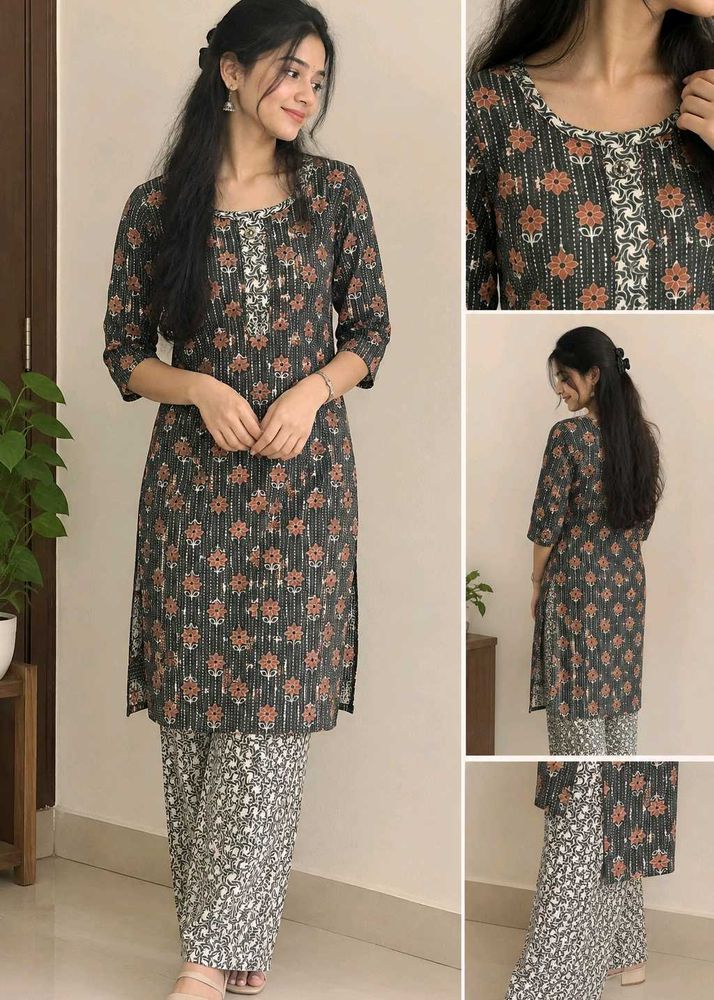 Floral Print Kurta